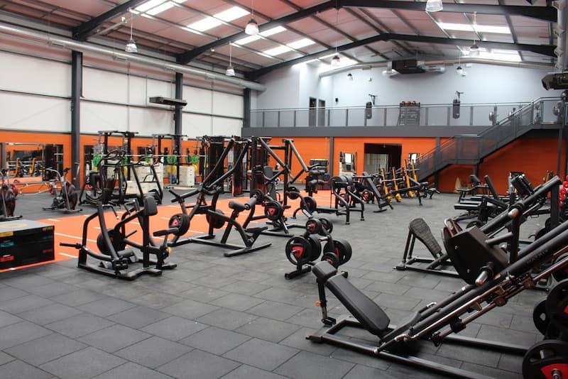 Various gym equipment in Bicester gym